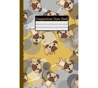 Cute Little Funny Dogs Composition Note Book: College ruled -120 Pages - 6 x 9 Inches | For School, College, Teens, Boys & adults for Office or Personal use
