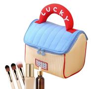 Cute Little House Cosmetic Bag, Travel Makeup Bag, Cosmetic Organizer, Lightweight & Travel-Friendly, Spacious & Organized Storage, 18x18x15cm/7.09x7.09x5.91 inches for Home Business Trips