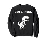 Cute little minimalist tyrannosaurus dinosaur i'm a t-rex Sweatshirt