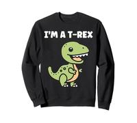 Cute little minimalist tyrannosaurus dinosaur i'm a t-rex Sweatshirt