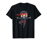 Cute Little Ninja Ceinture Rouge Karaté Kid Warrior T-Shirt
