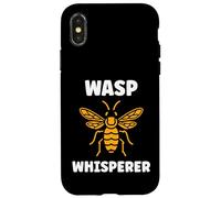 Cute Little Wasp Funny Minimalist Simple Whisperer Wasp Coque pour iPhone X/XS