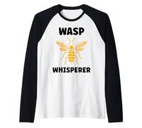 Cute Little wasp Funny Minimalist Simple Whisperer wasp Manche Raglan