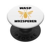 Cute Little wasp Funny Minimalist Simple Whisperer wasp PopSockets PopGrip Adhésif