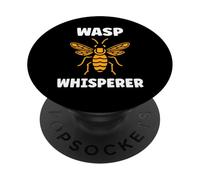 Cute Little Wasp Funny Minimalist Simple Whisperer Wasp PopSockets PopGrip Adhésif