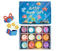 Cute Lollipop Bath Bomb - Can Blow Bubbles, Fizzy Colorful Bubble Bath Bombs for Fun Bath Time, Gentle & Skin-Friendly, Easter Bath Bomb Gifts (Blue)