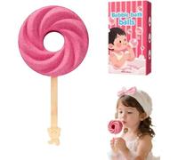 Cute Lollipop Bath Bomb,Cute Lollipop Shape Fragrance Salt Ball,Cutes Lollipop-Shaped Bubble Bath Balls,Colorful Effervescent Baths Bombs With Boys Girls Birthday (B)