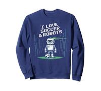Cute Love Soccer & Robots Just Boy Who Gain Princess Coach Sweatshirt
