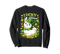 Cute Lucky Ollama St. Patrick's Day Llama Shamrock Sweatshirt