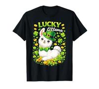 Cute Lucky Ollama St. Patrick's Day Llama Shamrock T-Shirt