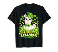 Cute Lucky Ollama St. Patrick's Day Llama Shamrock T-Shirt