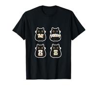 Cute Mahjong Cat Graphics for Cat Lovers Mahjong Players T-Shirt