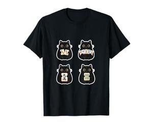 Cute Mahjong Cat Graphics for Cat Lovers Mahjong Players T-Shirt