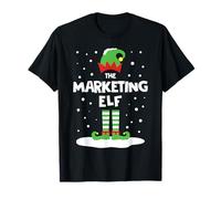 Cute Marketing Elfe Costume de Noël Assorti T-Shirt