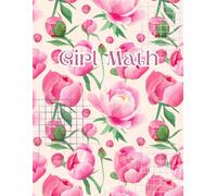 Cute Math Notebook for Girls - Quad Ruled Graph Paper, Aesthetic Pastel Design, 8.5 x 11 School Notebook for STEM Students and Teens