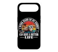 Cute Mens Womens Kids Work Hard Better Life Ferret Lover Coque pour iPhone Air