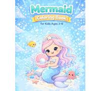 Cute Mermaid Underwater Princess Coloring Book Ages 3-6: Big & Easy Coloring Pages for Kids Ages 3-6 Fun, Simple and Cute Ocean Friends, Adorable Sea ... Perfect for Little Hands, A Magical Ocean