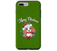 Cute Merry Christmas Cavalier King Charles Spaniel Dog Lover Coque pour iPhone 7 Plus/8 Plus