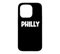 Cute Modern, Comic-Style White Font: First Name Philly Coque pour iPhone 15 Pro