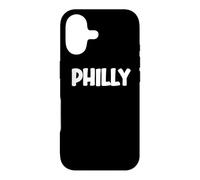 Cute Modern, Comic-Style White Font: First Name Philly Coque pour iPhone 17