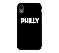 Cute Modern, Comic-Style White Font: First Name Philly Coque pour iPhone XR