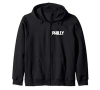Cute Modern, Comic-Style White Font: First Name Philly Sweat à Capuche