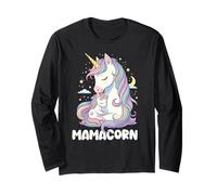Cute Mom and Baby Unicorn Loving Family Magical Mother Manche Longue