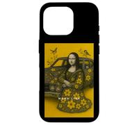 Cute Mona Lisa with Flowers & Birds Illustration Graphic Coque pour iPhone 16 Pro
