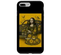 Cute Mona Lisa with Flowers & Birds Illustration Graphic Coque pour iPhone 7 Plus/8 Plus