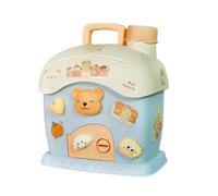 Cute Money Bank - House-Shaped Coin Saving Jar with Key, Adorable Design Decorative & Functional, Secure Lid + Easy Access, Premium Ceramic + Durable Construction, for Boys, Girls & Room Table Décor