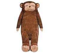 Cute Monkey Sleeping Bag, Plush Adult Bed Sack, Warm Camping Gear with Interior, Soft Travel Sleeping Bag, Portable Gear with Lightweight Build, Indoor Outdoor Accessory for Reading