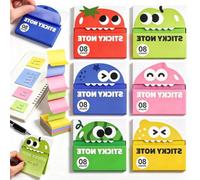 Cute Monster Memo Note,Transparent Pull-Out Sticky Note，6pcs