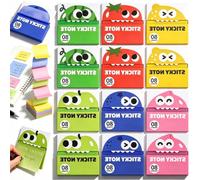 Cute Monster Memo Note,Transparent Pull-Out Sticky Notes，12pcs