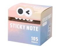 Cute Monster Pattern Sticky Note 105 Sheets/Roll, Creative Multi Purpose Sticky Note, Notepads Stationery, Small to Do List, Office School Tab Supplies (1 color E)