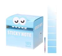 Cute Monster Pattern Sticky Note,105pcs/Box Funny Pastel Animal Post It Notes,Upgraded Self Adhesive Cartoon Notes Memo Pads,Notepads Stationery, Small to Do List, Office School Tab Supplies (Style-J)