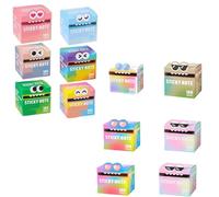 Cute Monster Pattern Sticky Note, Fun Pastel Pull-Out Memo Pads, Vibrant Gradient Design, Notepads Stationery, Small to Do List, Office Tab Supplies (12pcs)