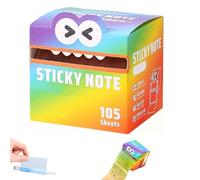 Cute Monster Pattern Sticky Note, Funny Pastel Animal Notes, Self Adhesive Cartoon Notes Memo Pads, Notepads Stationery，Back to School for Teachers & Students (#F)