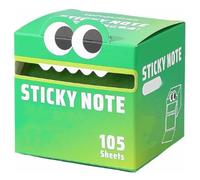 Cute Monster Pattern Sticky Note, Funny Pastel Animal Post It Notes Contains 105 Pearlescent Sticky Notes, Multi Office School Tab Supplies, Self-Adhesive Notepad Sticker Pads(D)
