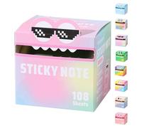 Cute Monster Pattern Sticky Note, Funny Pastel Animal Post It Notes, Kawaii Sticky Notes, Self Adhesive Cartoon Notes Memo Pads, Small To Do List, Office Tab Supplies (I)
