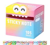 Cute Monster Pattern Sticky Note, Funny Pastel Animal Post It Notes, Pull-Out Memo Pads, Creative Multi Purpose Sticky Note, Pretty Post It Notes, Small To Do List (E)