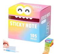 Cute Monster Pattern Sticky Note, Funny Pastel Animal Post It Notes, Self Adhesive Cartoon Notes Memo Pads, Notepads Stationery，Back to School for Teachers & Students (#B)