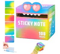 Cute Monster Pattern Sticky Note, Funny Pastel Animal Post It Notes, Self Adhesive Cartoon Notes Memo Pads, Notepads Stationery,Back to School for Teachers & Students (#H)