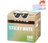 Cute Monster Pattern Sticky Note, Funny Pastel Animal Post It Notes, Self Adhesive Cartoon Notes Memo Pads, Multi Purpose Sticky Note, Office School Tab Supplies (105pcs/Box) (5#)