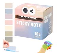 Cute Monster Pattern Sticky Note, Funny Pastel Animal Post It Notes, Self Adhesive Cartoon Notes Memo Pads, Notepads Stationery，Back to School for Teachers & Students (#D)