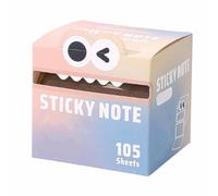 Cute Monster Pattern Sticky Note,Mignon Ensemble de Sticky Notes Autocollantes,Mignon de monstre mignon note collante,Drôles Kawaii Sticky Notes Fantaisie Stationnaires pour L'école,le Bureau (H)