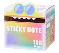 Cute Monster Pattern Sticky Note, Vibrant Gradient Design, Easy Post Memo Pads, mall to Do List, Great Back to School Gift for Teachers & Students, 105 Sheets/Roll (F,1Pc)