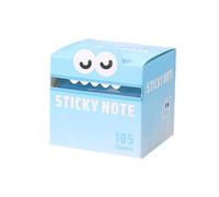 Cute Monster Pattern Sticky Notes 105 Sheets/Roll, Pastel Pull-Out Memo Pads, Cute Monster Pattern Pad, Funny Pastel Animal Notes, Small to Do List, Office School Tab Supplies (F)