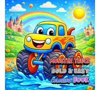 Cute Monster Truck Coloring Book Bold & Easy for Kids: Simple, Big, Bold & Fun Monster Trucks for Little Hands