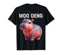 Cute Moo Deng Funny Baby Hippopotame Pygmy Hippopotame T-Shirt