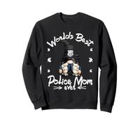 Cute Mother`s Day GNOME for Worlds Best Police Mom Ever Sweatshirt